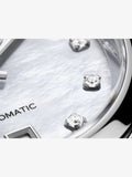 Buy Shop Tag Heuer Carrera Diamonds Mother of Pearl Dial Silver Steel Strap Watch for Women - WBN2412.BA0621 USA Online