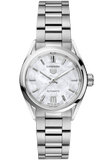 Buy Shop Tag Heuer Carrera Mother of Pearl Dial Silver Steel Strap Watch for Women - WBN2410.BA0621 USA Online