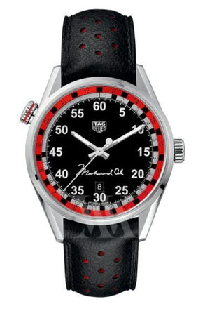 Buy Shop Tag Heuer Carrera Muhammad Ali Black Dial Watch for Men - WAR2A11.FC6337 USA Online