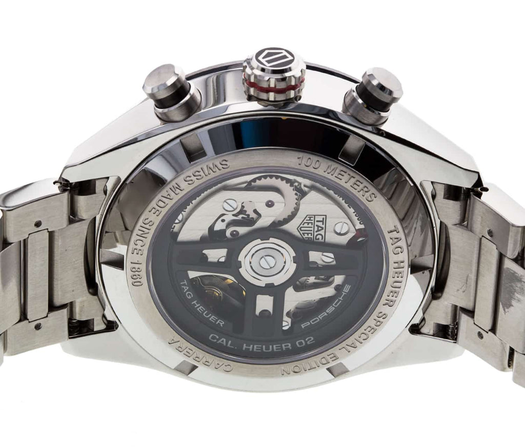 Buy Shop Tag Heuer Carrera Porsche Chronograph Grey Dial Silver Steel Strap Watch for Men - CBN2A1F.BA0643 USA Online