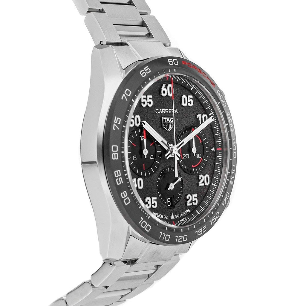 Buy Shop Tag Heuer Carrera Porsche Chronograph Grey Dial Silver Steel Strap Watch for Men - CBN2A1F.BA0643 USA Online