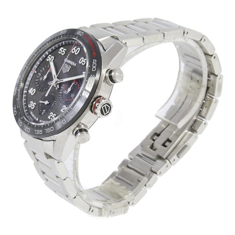 Buy Shop Tag Heuer Carrera Porsche Chronograph Grey Dial Silver Steel Strap Watch for Men - CBN2A1F.BA0643 USA Online