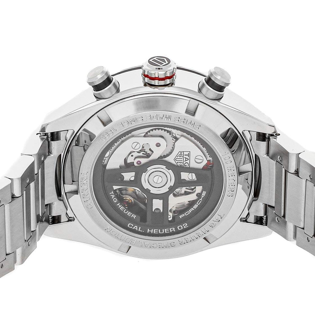 Buy Shop Tag Heuer Carrera Porsche Chronograph Grey Dial Silver Steel Strap Watch for Men - CBN2A1F.BA0643 USA Online