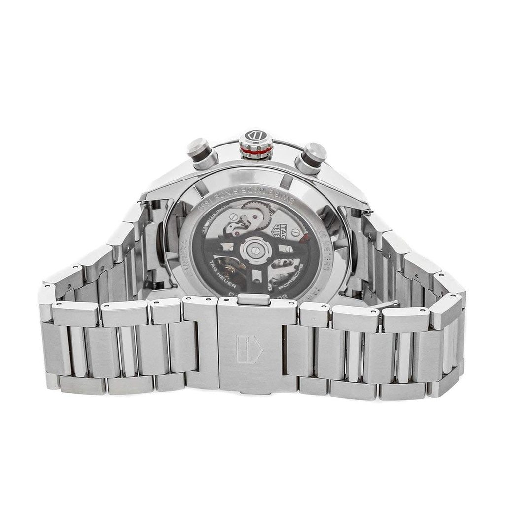 Buy Shop Tag Heuer Carrera Porsche Chronograph Grey Dial Silver Steel Strap Watch for Men - CBN2A1F.BA0643 USA Online