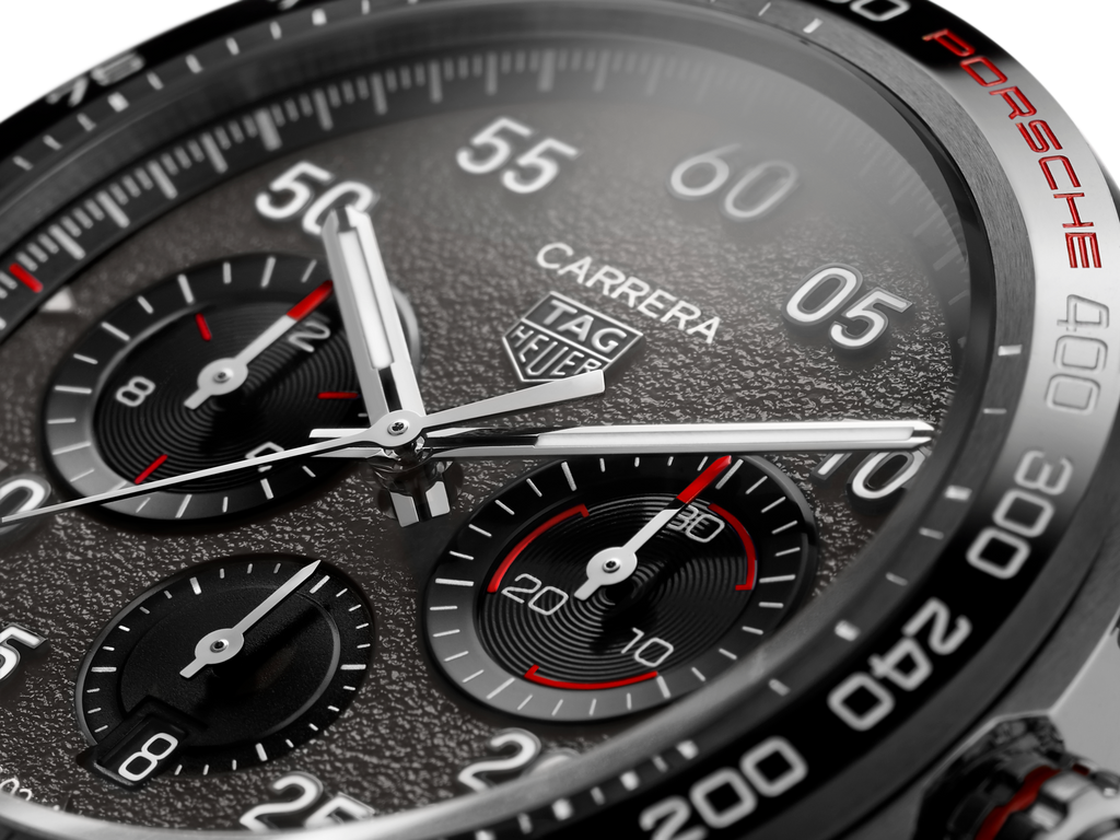 Buy Shop Tag Heuer Carrera Porsche Chronograph Special Edition Black Dial Black Leather Strap Watch for Men - CBN2A1F.FC6492 USA Online