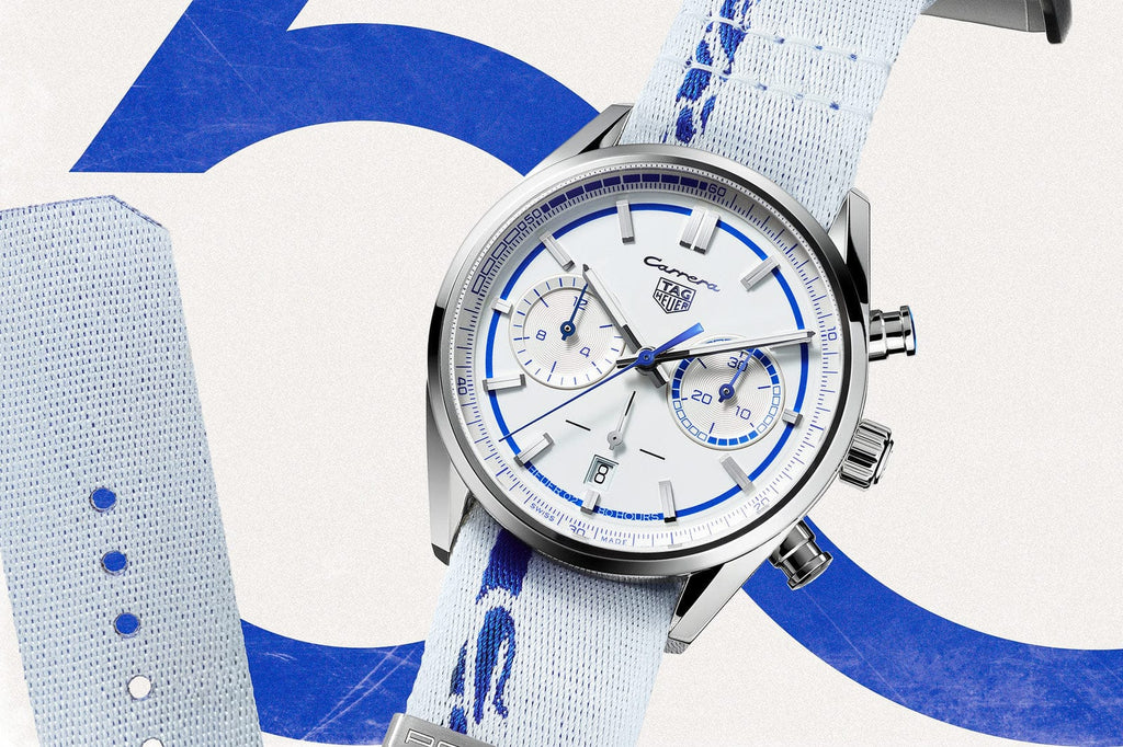 Buy Shop Tag Heuer Carrera Porsche RS 2.7 Automatic Chronograph White Dial White Nylon Strap Watch for Men - CBN2016.EB0275 USA Online