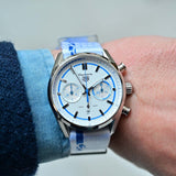 Buy Shop Tag Heuer Carrera Porsche RS 2.7 Automatic Chronograph White Dial White Nylon Strap Watch for Men - CBN2016.EB0275 USA Online