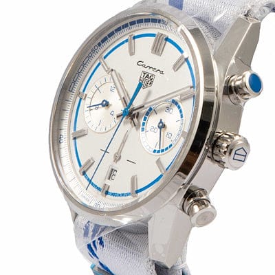 Buy Shop Tag Heuer Carrera Porsche RS 2.7 Automatic Chronograph White Dial White Nylon Strap Watch for Men - CBN2016.EB0275 USA Online