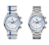 Buy Shop Tag Heuer Carrera Porsche RS 2.7 Automatic Chronograph White Dial White Nylon Strap Watch for Men - CBN2016.EB0275 USA Online