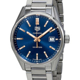 Buy Shop Tag Heuer Carrera Quartz Blue Dial Silver Steel Strap Watch for Women - WAR1112.BA0601 USA Online