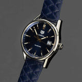 Buy Shop Tag Heuer Carrera Quartz Blue Dial Blue Calfskin Leather Strap Watch for Women - WAR1112.FC6391 USA Online