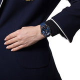 Buy Shop Tag Heuer Carrera Quartz Blue Dial Blue Calfskin Leather Strap Watch for Women - WAR1112.FC6391 USA Online