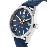 Buy Shop Tag Heuer Carrera Quartz Blue Dial Blue Calfskin Leather Strap Watch for Women - WAR1112.FC6391 USA Online