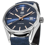 Buy Shop Tag Heuer Carrera Quartz Blue Dial Blue Calfskin Leather Strap Watch for Women - WAR1112.FC6391 USA Online