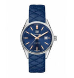 Buy Shop Tag Heuer Carrera Quartz Blue Dial Blue Calfskin Leather Strap Watch for Women - WAR1112.FC6391 USA Online