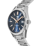 Buy Shop Tag Heuer Carrera Quartz Blue Dial Silver Steel Strap Watch for Women - WAR1112.BA0601 USA Online