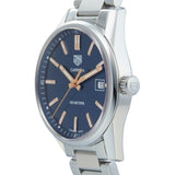 Buy Shop Tag Heuer Carrera Quartz Blue Dial Silver Steel Strap Watch for Women - WAR1112.BA0601 USA Online