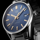 Buy Shop Tag Heuer Carrera Quartz Blue Dial Silver Steel Strap Watch for Women - WAR1112.BA0601 USA Online