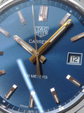 Buy Shop Tag Heuer Carrera Quartz Blue Dial Silver Steel Strap Watch for Women - WAR1112.BA0601 USA Online