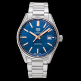 Buy Shop Tag Heuer Carrera Quartz Blue Dial Silver Steel Strap Watch for Women - WAR1112.BA0601 USA Online