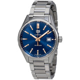 Buy Shop Tag Heuer Carrera Quartz Blue Dial Silver Steel Strap Watch for Women - WAR1112.BA0601 USA Online