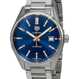 Buy Shop Tag Heuer Carrera Quartz Blue Dial Silver Steel Strap Watch for Women - WAR1112.BA0601 USA Online
