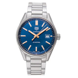 Buy Shop Tag Heuer Carrera Quartz Blue Dial Silver Steel Strap Watch for Women - WAR1112.BA0601 USA Online