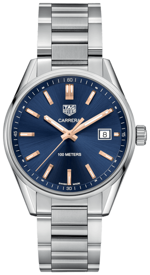 Buy Shop Tag Heuer Carrera Quartz Blue Dial Silver Steel Strap Watch for Women - WAR1112.BA0601 USA Online