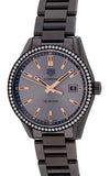 Buy Shop Tag Heuer Carrera Quartz Diamonds Black Dial Black Steel Strap Watch for Women - WAR1115.BA0602 USA Online