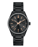Buy Shop Tag Heuer Carrera Quartz Diamonds Black Dial Black Steel Strap Watch for Women - WAR1115.BA0602 USA Online