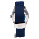 Buy Shop Tag Heuer Carrera Quartz Diamonds Blue Dial Blue Leather Strap Watch for Women - WAR1114.FC6391 USA Online