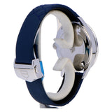 Buy Shop Tag Heuer Carrera Quartz Diamonds Blue Dial Blue Leather Strap Watch for Women - WAR1114.FC6391 USA Online