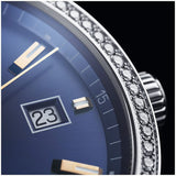Buy Shop Tag Heuer Carrera Quartz Diamonds Blue Dial Blue Leather Strap Watch for Women - WAR1114.FC6391 USA Online