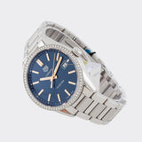 Buy Shop Tag Heuer Carrera Quartz Diamonds Blue Dial Silver Steel Strap Watch for Women - WAR1114.BA0601 USA Online