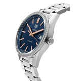 Buy Shop Tag Heuer Carrera Quartz Diamonds Blue Dial Silver Steel Strap Watch for Women - WAR1114.BA0601 USA Online