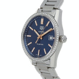 Buy Shop Tag Heuer Carrera Quartz Diamonds Blue Dial Silver Steel Strap Watch for Women - WAR1114.BA0601 USA Online