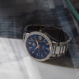Tag Heuer Carrera Quartz Diamonds Blue Dial Silver Steel Strap Watch for Women - WAR1114.BA0601