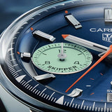 Buy Shop Tag Heuer Carrera Skipper Automatic Chronograph Blue Dial Blue Nylon Strap Watch for Men - CBS2213.FN6002 USA Online