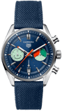 Buy Shop Tag Heuer Carrera Skipper Automatic Chronograph Blue Dial Blue Nylon Strap Watch for Men - CBS2213.FN6002 USA Online