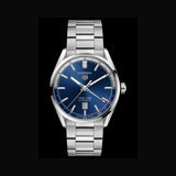 Buy Shop Tag Heuer Carrera Twin Time Blue Dial Silver Steel Strap Watch for Men - WBN201A.BA0640 USA Online