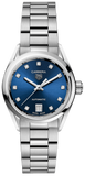 Buy Shop Tag Heuer Carrera Diamonds Blue Dial Silver Steel Strap Watch for Women - WBN2413.BA0621 USA Online
