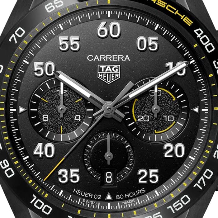 Buy Shop Tag Heuer Carrera x Porsche Automatic Chronograph Black Dial Black Nylon Strap Watch for Men - CBN2A1H.FC6512 USA Online