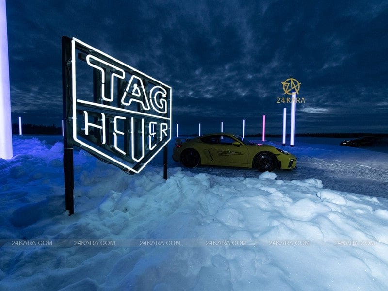 Tag Heuer Carrera x Porsche Automatic Chronograph Black Dial Black Nylon Strap Watch for Men - CBN2A1H.FC6512