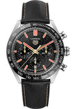 Buy Shop Tag Heuer Carrera Year of The Rabbit Automatic Chronograph Black Dial Black Leather Strap Watch for Men - CBN2A1L.FC6521 USA Online