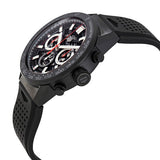 Buy Shop Tag Heuer Carrera Automatic Chronograph Black Dial Black Rubber Strap Watch for Men - CBG2A90.FT6173 USA Online