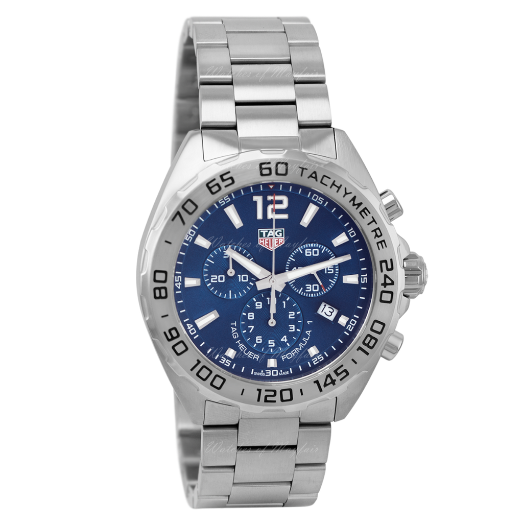 Buy Shop Tag Heuer Formula 1 Chronograph Blue Dial Silver Steel Strap Watch for Men - CAZ101K.BA0842 USA Online