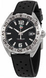 Buy Shop Tag Heuer Formula 1 Alarm Quartz Black Dial Black Rubber Strap Watch for Men - WAZ111A.FT8023 USA Online