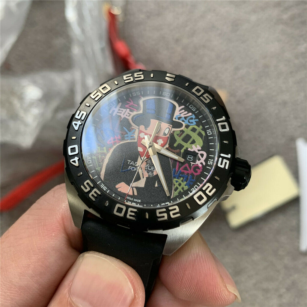 Buy Shop Tag Heuer Formula 1 Alec Monopoly Black Dial Watch for Men - WAZ1117.FT8023 USA Online