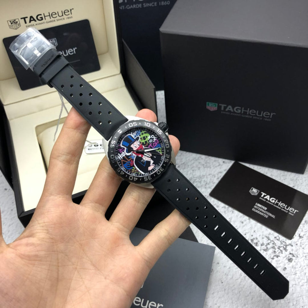 Buy Shop Tag Heuer Formula 1 Alec Monopoly Black Dial Watch for Men - WAZ1117.FT8023 USA Online