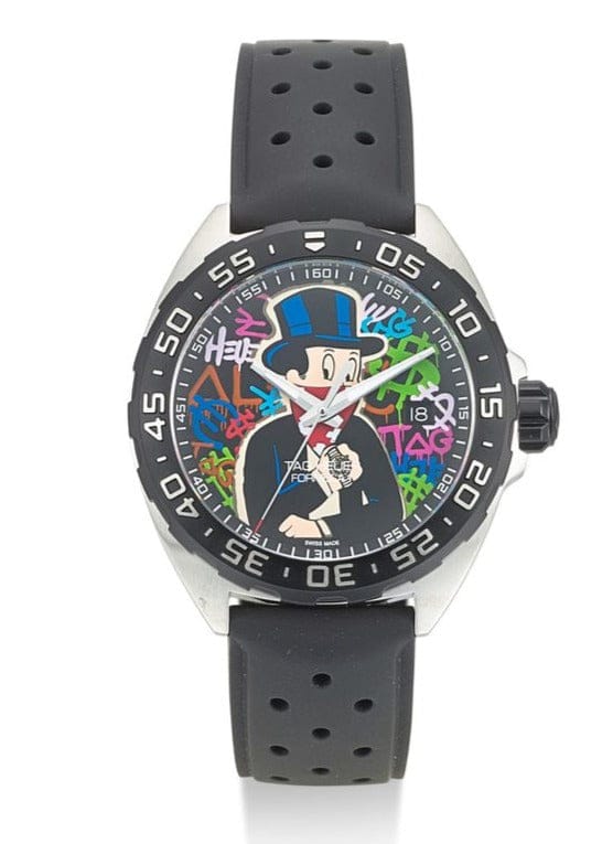 Buy Shop Tag Heuer Formula 1 Alec Monopoly Special Edition Black Rubber Strap Watch for Men - WAZ1117.FT8023 USA Online